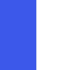 Material: blau/Schrift: weiß