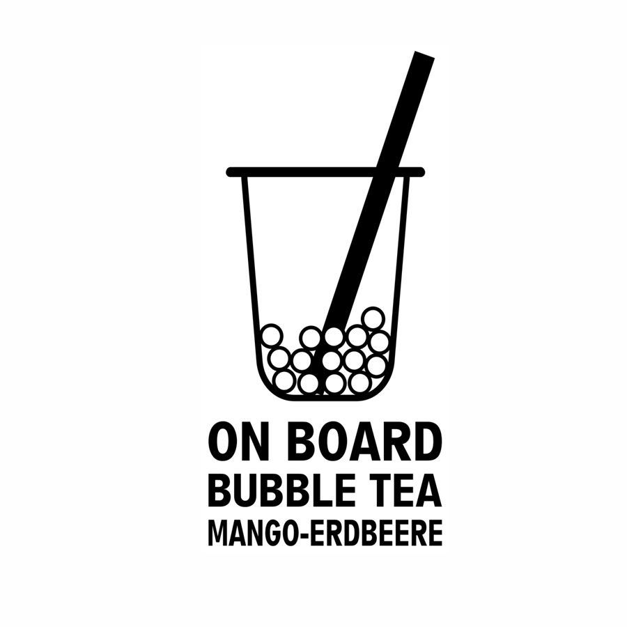on board.bubbletea.mango erdbeere