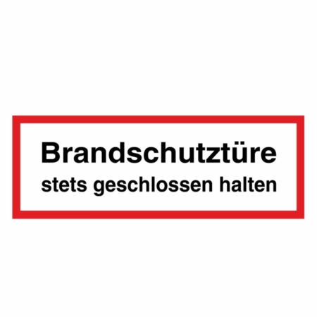 AUFK.Feuerwehr.Brandschutztüre stets geschlossen halten