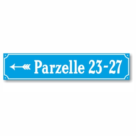 Schild.Strassenschild.KS.Folienschnitt.600x126.Parzelle.bw
